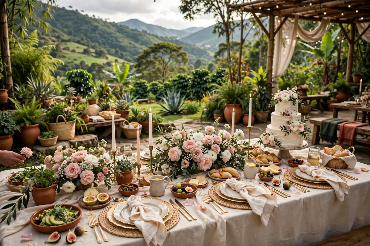 An elegant quinceañera table