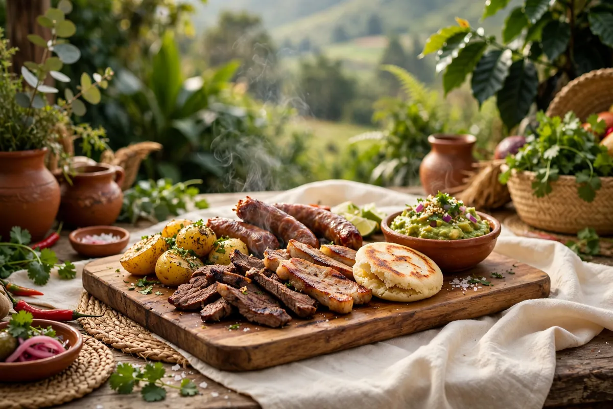 A mixed grill plate