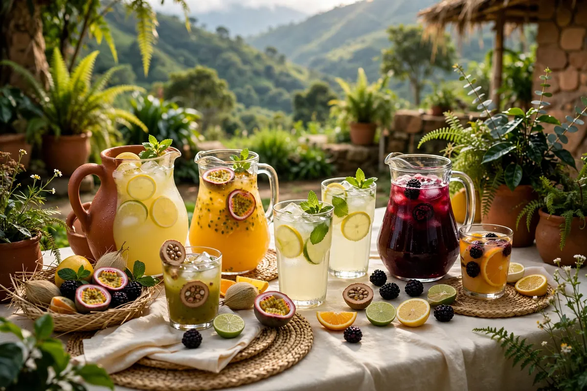 Fresh juices and lemonade